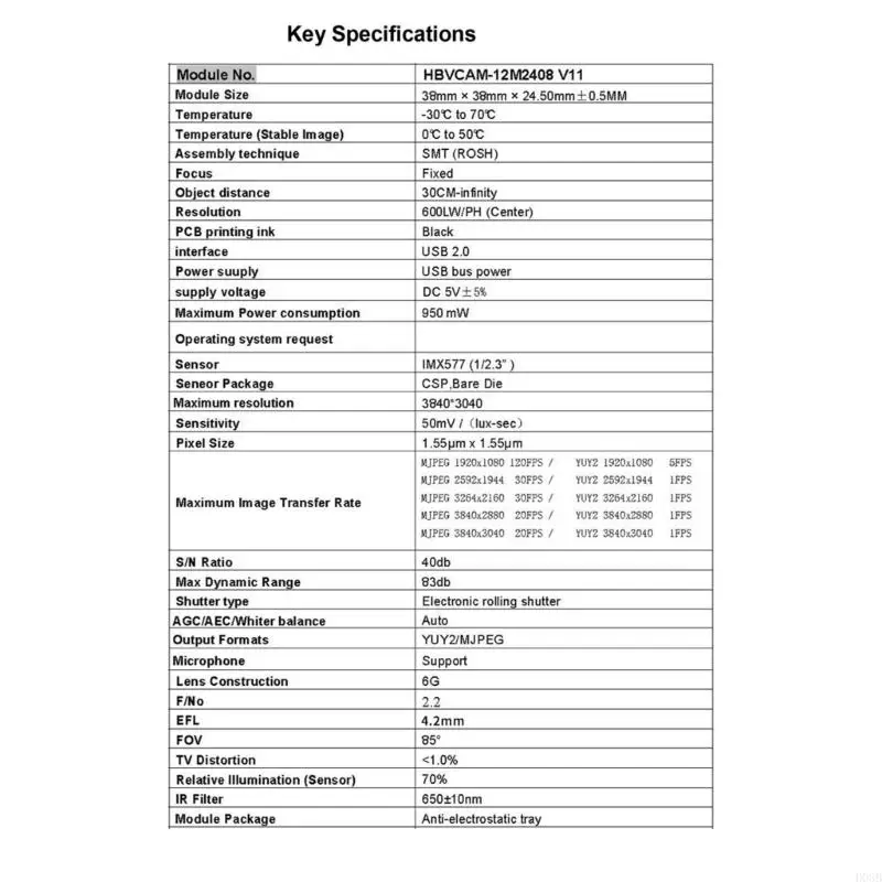 D08B 12MP USB -модуль с IMX577 Sensoring и цифровым микрофоном веб -камеры для домашнего офиса и потоковой трансляции в прямом
D08B 12MP USB -модуль с IMX577 Sensoring и цифровым микрофоном веб -камеры для домашнего офиса и потоковой трансляции в прямом