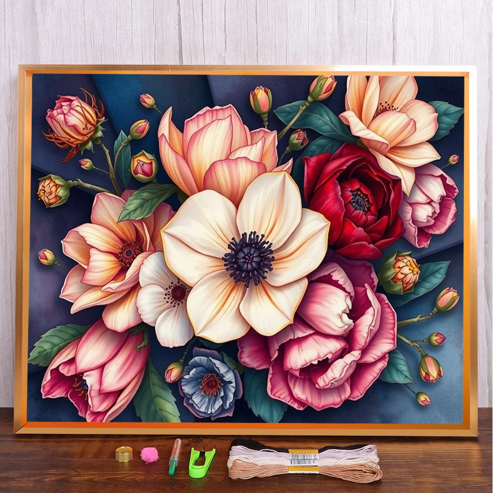 Scenery Flower Printed Canvas 11CT Cross-Stitch Set Embroidery Hobby Needlework Handmade Knitting Promotions Mulina Gift
Scenery Flower Printed Canvas 11CT Cross-Stitch Set Embroidery Hobby Needlework Handmade Knitting Promotions Mulina Gift