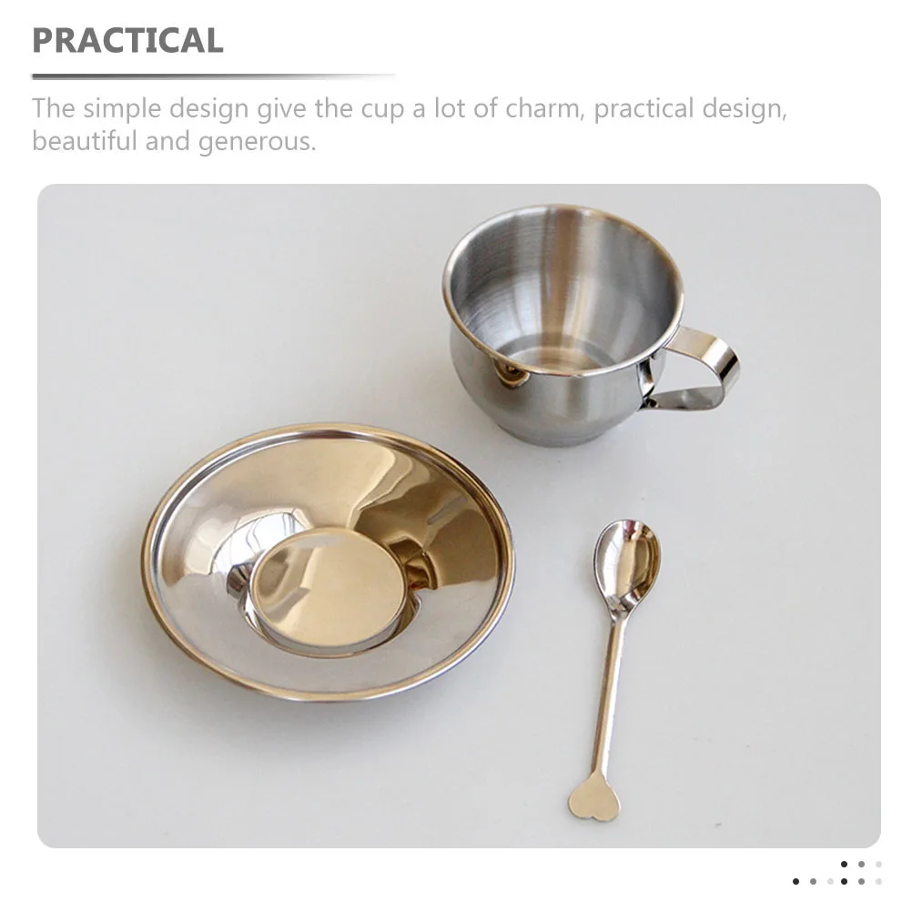 Coffee Cup and Saucer Set Beautiful Teacup with Spoon Simple Vintage Mug Espresso Cups Stainless Steel Stylish Fashionable
Coffee Cup and Saucer Set Beautiful Teacup with Spoon Simple Vintage Mug Espresso Cups Stainless Steel Stylish Fashionable