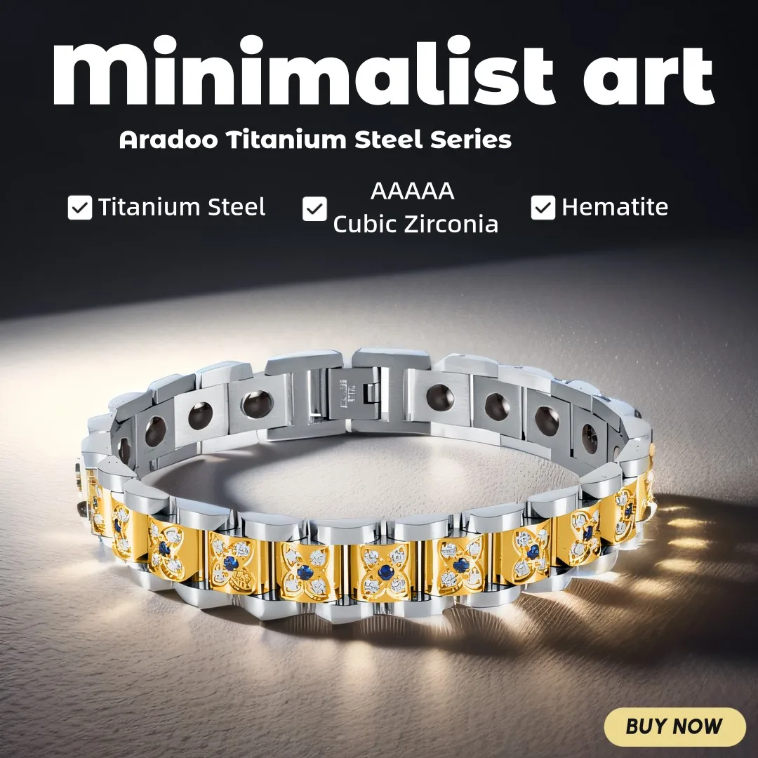 Titanium Steel Micro-inlaid Zircon Bracelet Magnetic Slimming Couple Bracelet Anti-fatigue Therapy Bracelet
Titanium Steel Micro-inlaid Zircon Bracelet Magnetic Slimming Couple Bracelet Anti-fatigue Therapy Bracelet