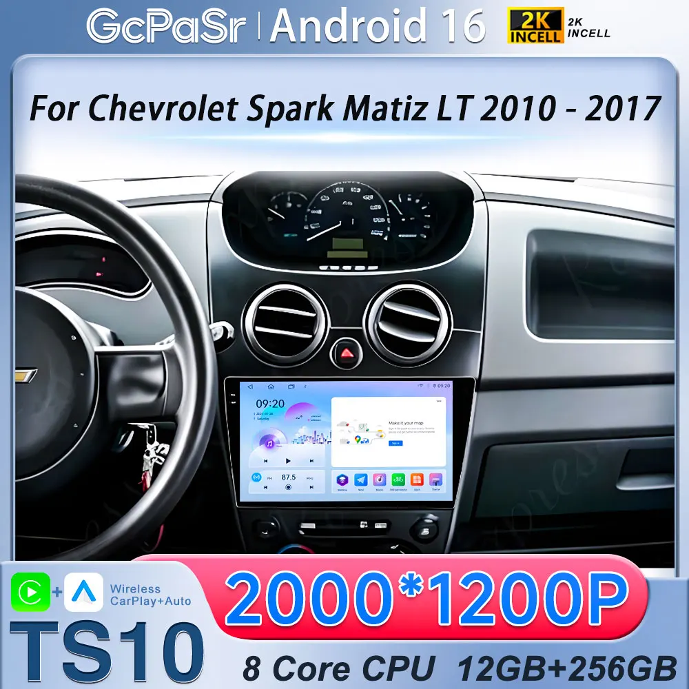 Android 16 For Chevrolet Spark Matiz LT 2010 - 2017 Car Radio Multimedia Video Player GPS CarPlay Auto 4G WIFI Head Unit Stereo
Android 16 For Chevrolet Spark Matiz LT 2010 - 2017 Car Radio Multimedia Video Player GPS CarPlay Auto 4G WIFI Head Unit Stereo