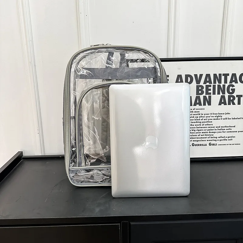 PVC unlined backpack, student backpack, transparent large capacity backpack, travel storage backpack
PVC unlined backpack, student backpack, transparent large capacity backpack, travel storage backpack
