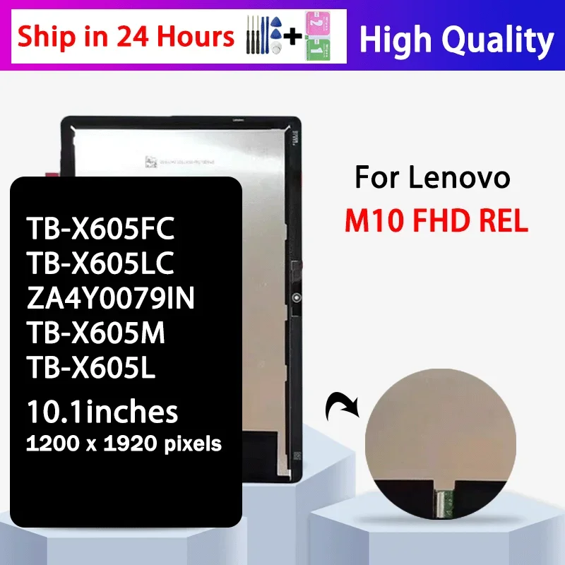 10,1-дюймовый ЖК-дисплей для Lenovo Tab 5 Plus M10 TB-X605F TB-X605FC (Wi-Fi) TB-X605LC (LTE) с цифровым преобразователем сенсорного экрана в сборе
10,1-дюймовый ЖК-дисплей для Lenovo Tab 5 Plus M10 TB-X605F TB-X605FC (Wi-Fi) TB-X605LC (LTE) с цифровым преобразователем сенсорного экрана в сборе