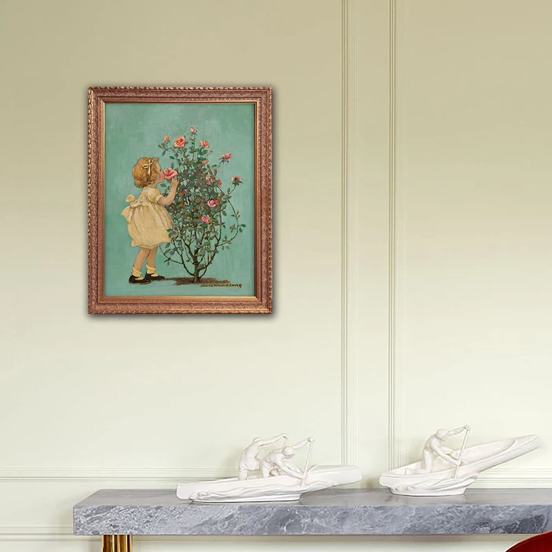 frame Customized frame, French character retro oil painting rose girl bedroom background wall classical hanging painting decorat
frame Customized frame, French character retro oil painting rose girl bedroom background wall classical hanging painting decorat