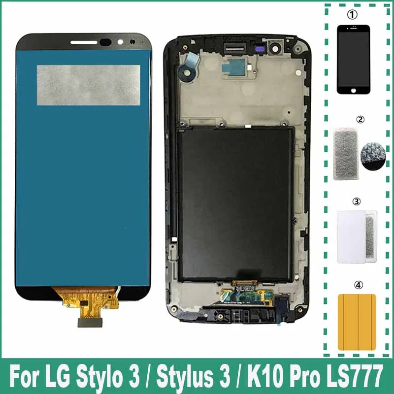 Для LG Stylo 3/Stylus 3/K10 Pro LS777 M470 MP450 M430 M400DF M400DK ЖК-дисплей с цифровым преобразователем сенсорного экрана в сборе
Для LG Stylo 3/Stylus 3/K10 Pro LS777 M470 MP450 M430 M400DF M400DK ЖК-дисплей с цифровым преобразователем сенсорного экрана в сборе