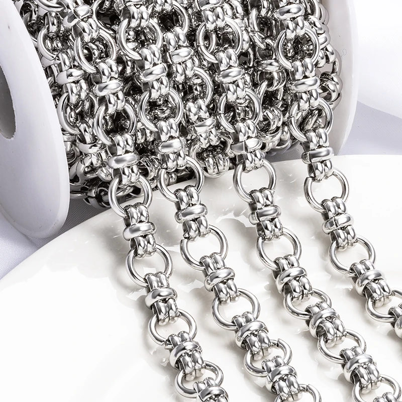 1Meter Stainless Steel 11mm Handmade Round Chain For Jewelry Making Supplies DIY HipHop Necklace Bracelet Accessorie Wholesale
1Meter Stainless Steel 11mm Handmade Round Chain For Jewelry Making Supplies DIY HipHop Necklace Bracelet Accessorie Wholesale