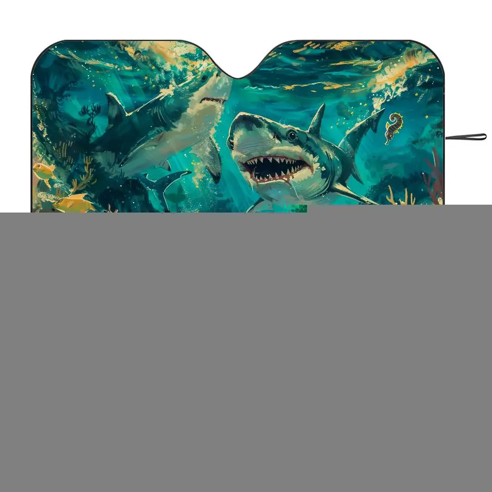 1PC Ocean Shark Car SunShade Windshield Foldable Three-layer Insulation Sunshade By Suction Cup Blocks UV Rays Sun
1PC Ocean Shark Car SunShade Windshield Foldable Three-layer Insulation Sunshade By Suction Cup Blocks UV Rays Sun