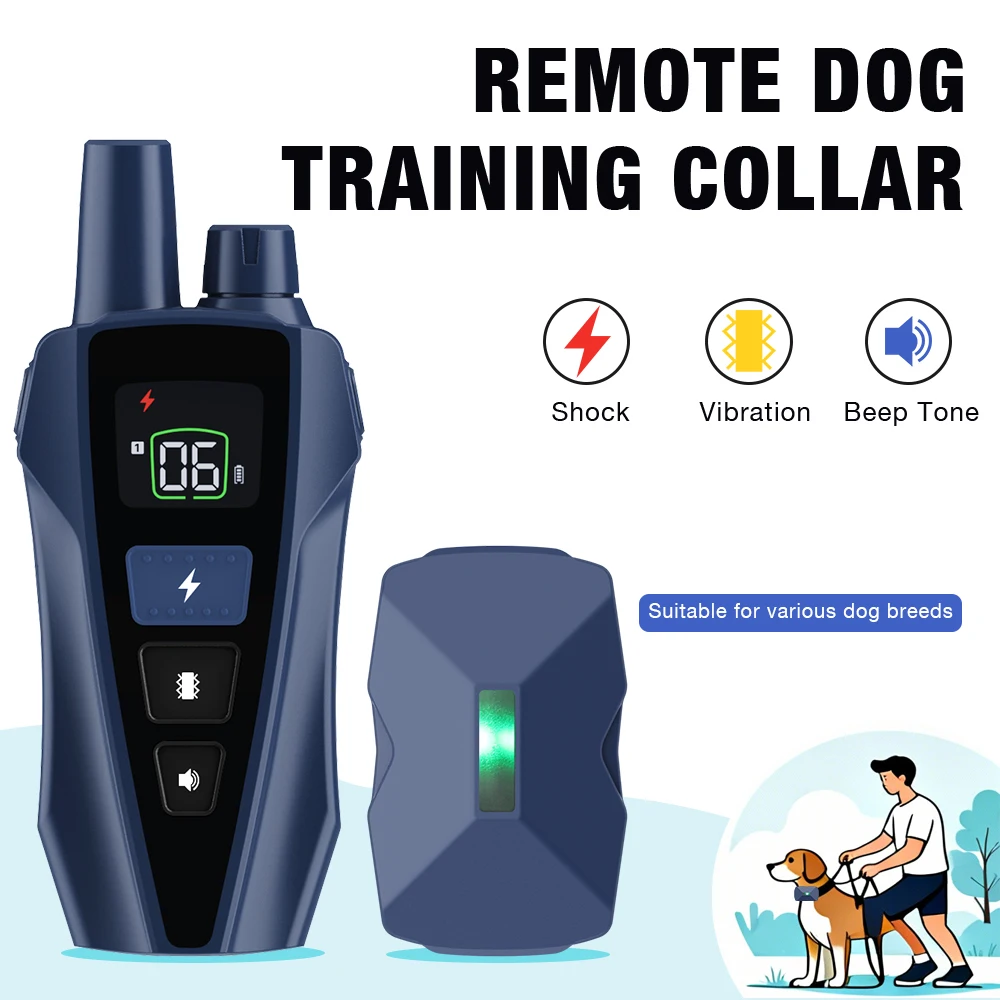 Electric Shocker Dog Training Collar Remote Control Waterproof Pet Behavior Correcting High Quality Anti-bark Collar For Dogs
Electric Shocker Dog Training Collar Remote Control Waterproof Pet Behavior Correcting High Quality Anti-bark Collar For Dogs