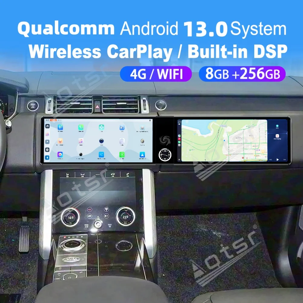 12,3 двойной экран Qualcomm Carplay Android автомобильный мультимедиа для Land Rover Range Rover Vogue 2018 ~ 2022 GPS Navi автомобильный радиоприемник
12,3 двойной экран Qualcomm Carplay Android автомобильный мультимедиа для Land Rover Range Rover Vogue 2018 ~ 2022 GPS Navi автомобильный радиоприемник