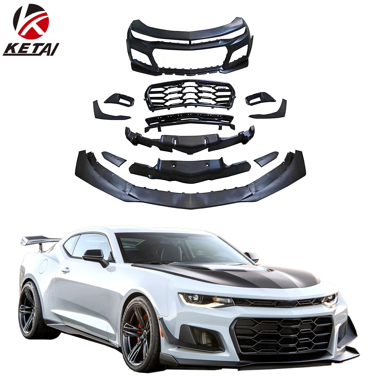 Cmaro 2016-2018 1LE ZL1 style body kit, front bumper lip, car bumper, car accessories
Cmaro 2016-2018 1LE ZL1 style body kit, front bumper lip, car bumper, car accessories