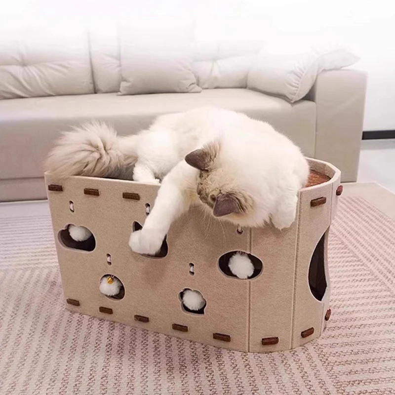 Luxurious Stylish Removable Felt Cat Nest Versatile All-season Wear Resistant Interactive Cat Toys Cute Unique Pet Furniture
Luxurious Stylish Removable Felt Cat Nest Versatile All-season Wear Resistant Interactive Cat Toys Cute Unique Pet Furniture