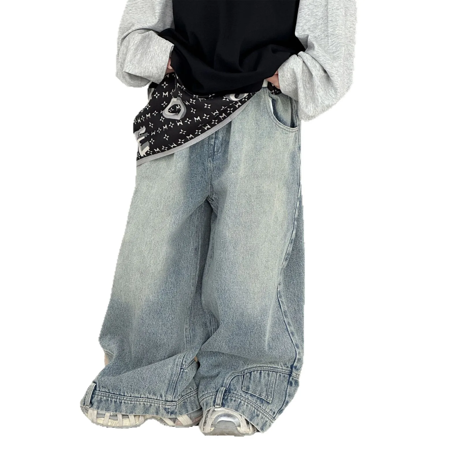Boys Spring and Autumn Jeans New Autumn Straight Trousers Medium Children's Pants Internet Celebrity Tide Children's Clothing
Boys Spring and Autumn Jeans New Autumn Straight Trousers Medium Children's Pants Internet Celebrity Tide Children's Clothing