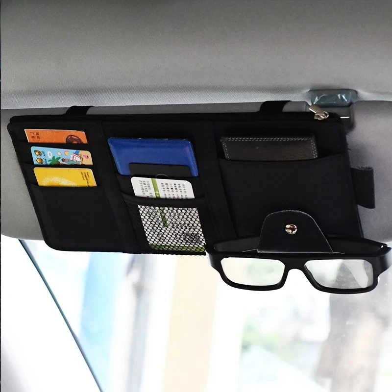 1PC Car Glasses Storage PU Leather Multi-function Visor Car Sunglasses Frame Card Storage Bag
1PC Car Glasses Storage PU Leather Multi-function Visor Car Sunglasses Frame Card Storage Bag