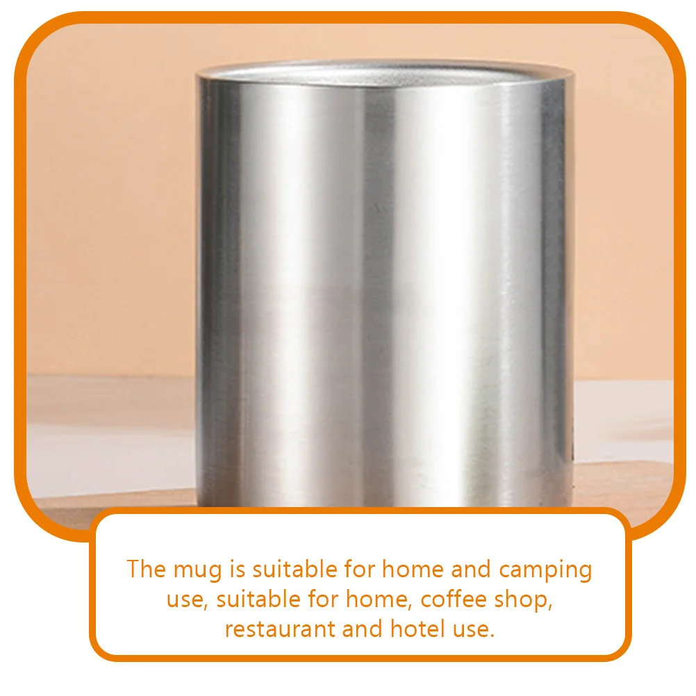 1pcs Double Walled Stainless Steel Water Cup Tea Mug For Coffee Milk Juice Camping Travel Home Office Kitchen Supply
1pcs Double Walled Stainless Steel Water Cup Tea Mug For Coffee Milk Juice Camping Travel Home Office Kitchen Supply