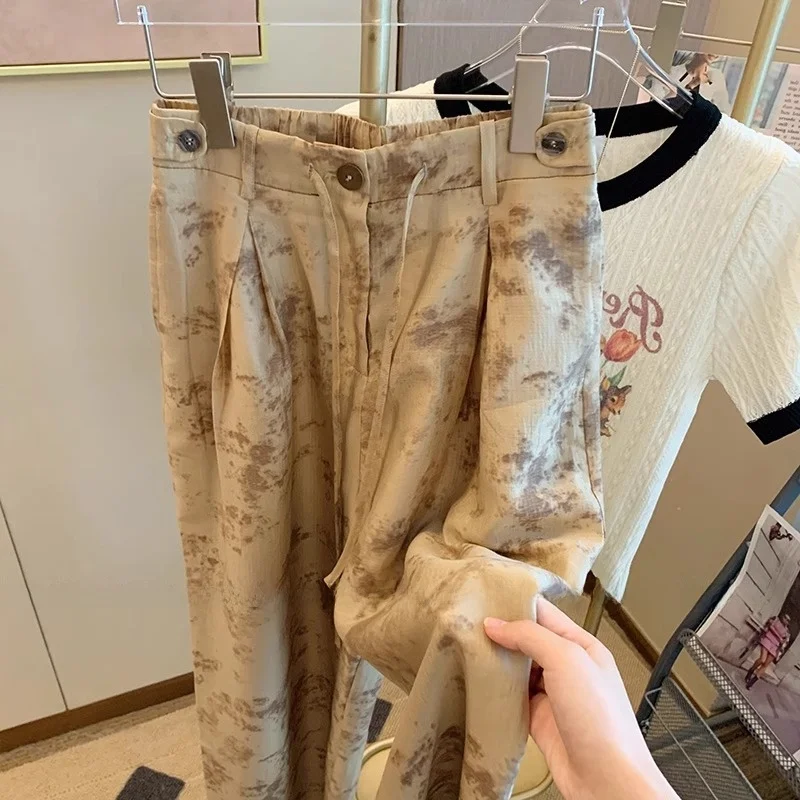 New Chinese Style High Waist Wide Leg Pants Women's Spring Summer Fashionable Drapey Casual Straight Cut plus Size Pants
New Chinese Style High Waist Wide Leg Pants Women's Spring Summer Fashionable Drapey Casual Straight Cut plus Size Pants