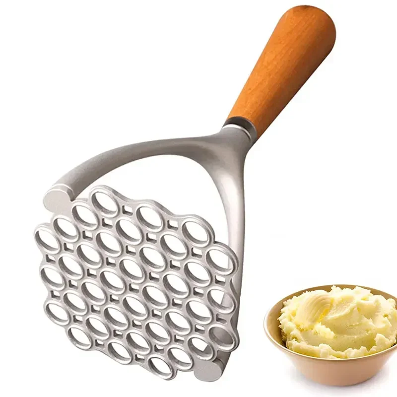 Aluminum Manual Potato Masher Meat Potato Pressor Tool Whisk Food Cutter Crusher Wood Handle Garlic Pusher Kitchen Gadgets
Aluminum Manual Potato Masher Meat Potato Pressor Tool Whisk Food Cutter Crusher Wood Handle Garlic Pusher Kitchen Gadgets