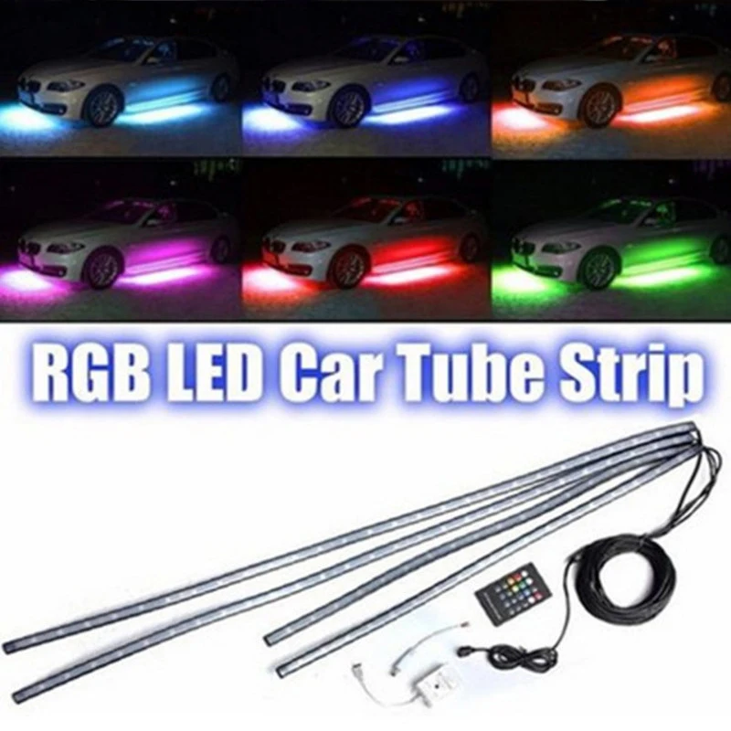 Car Flexible Underglow Strip Light LED Underbody Remote /APP Control RGB LED Neon Lights Auto Decorative Ambient Atmosphere Lamp
Car Flexible Underglow Strip Light LED Underbody Remote /APP Control RGB LED Neon Lights Auto Decorative Ambient Atmosphere Lamp