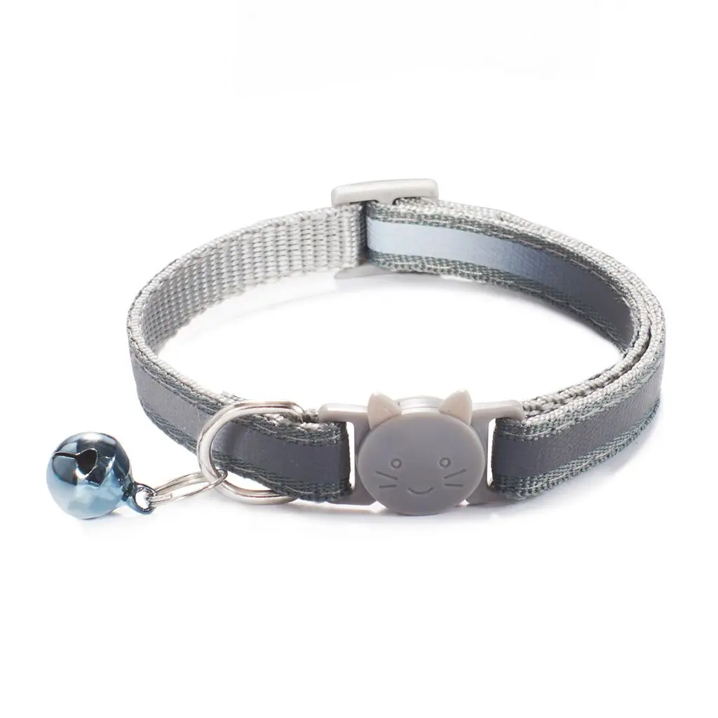 Cute 1 pcs Reflective Nylon Buckles with Bells Adjustable Size Kitten Decor Cat Neck Strap Pet Accessories Cat Collar
Cute 1 pcs Reflective Nylon Buckles with Bells Adjustable Size Kitten Decor Cat Neck Strap Pet Accessories Cat Collar