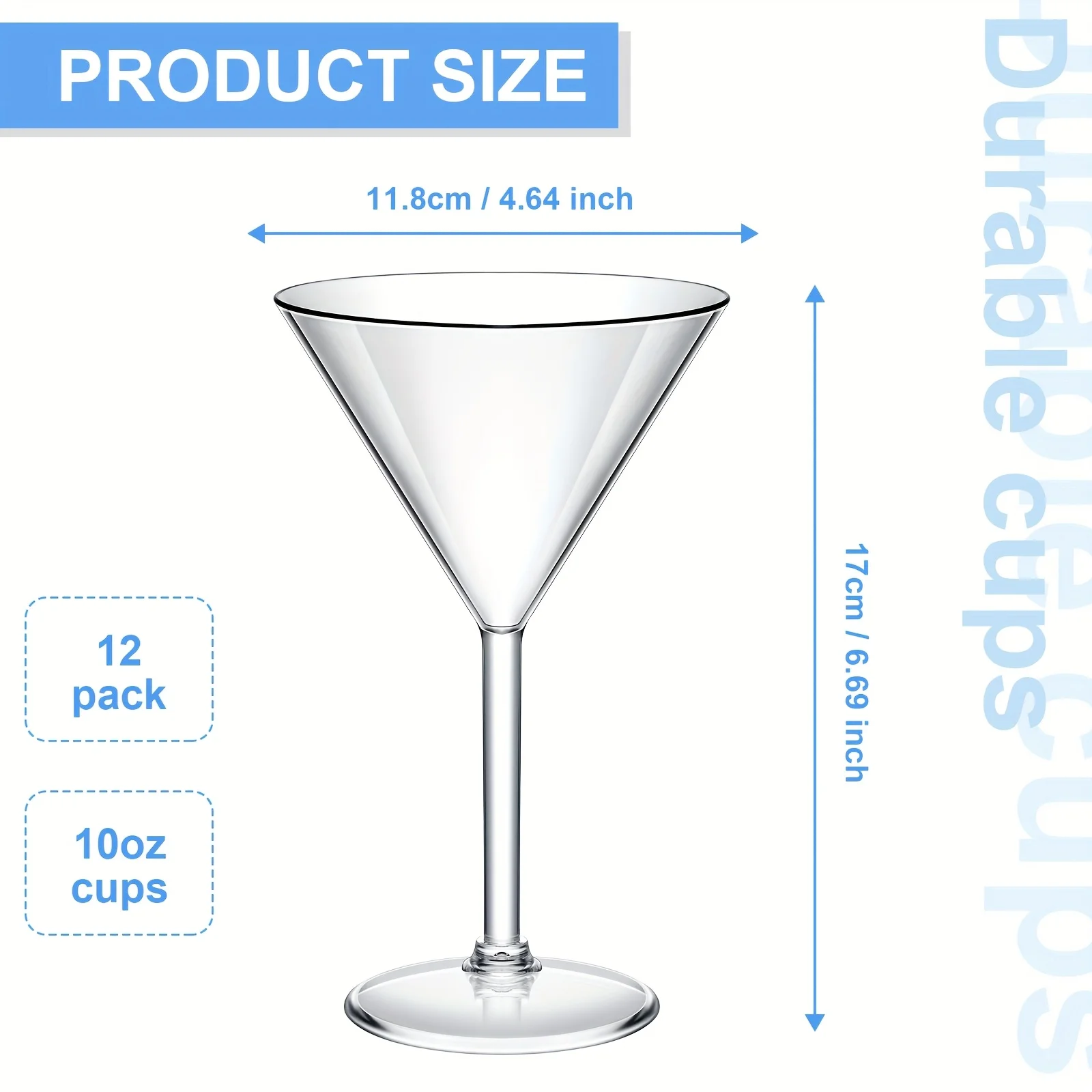 12 Pack Plastic Martini Glasses 10oz Acrylic Roostertail Glasses Plastic Cups Dessert Roostertail Cups Glassware
12 Pack Plastic Martini Glasses 10oz Acrylic Roostertail Glasses Plastic Cups Dessert Roostertail Cups Glassware