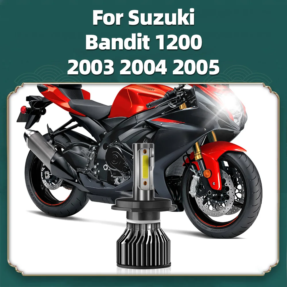 1PC Motorcycle Headlight Bulb LED H4 For Suzuki Bandit 1200 2003 2004 2005 Motor Bike Lamp 10000LM Super Bright White 6000K 12V
1PC Motorcycle Headlight Bulb LED H4 For Suzuki Bandit 1200 2003 2004 2005 Motor Bike Lamp 10000LM Super Bright White 6000K 12V