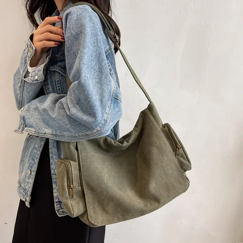 Холщовая женская сумка-мессенджер, большая вместительная однотонная женская сумка через плечо для женщин, тренд 2023, унисекс, школьная сумка для подростков
Холщовая женская сумка-мессенджер, большая вместительная однотонная женская сумка через плечо для женщин, тренд 2023, унисекс, школьная сумка для подростков