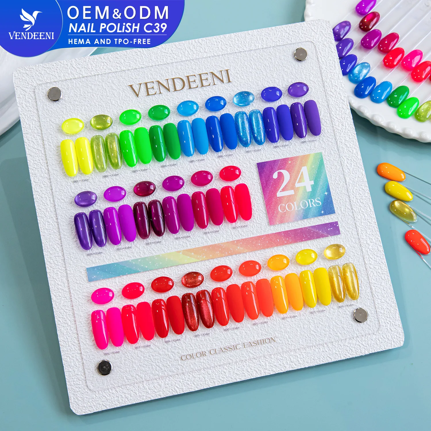 24Colors TPO & HEMA FREE Nail Gel Polish Set Gel Lacquer Spring Color UV/LED Gel Nail Semi Permanent High Pigment Varnishes
24Colors TPO & HEMA FREE Nail Gel Polish Set Gel Lacquer Spring Color UV/LED Gel Nail Semi Permanent High Pigment Varnishes