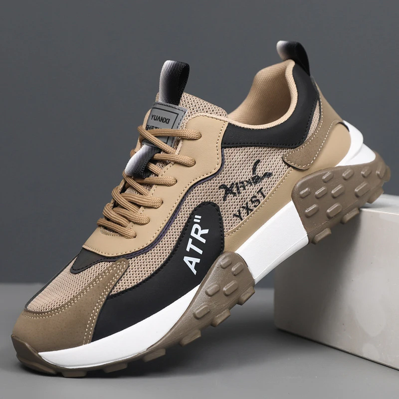 Men's spring mesh breathable versatile sports and leisure shoes with thick soles for increased outdoor sneakers
Men's spring mesh breathable versatile sports and leisure shoes with thick soles for increased outdoor sneakers