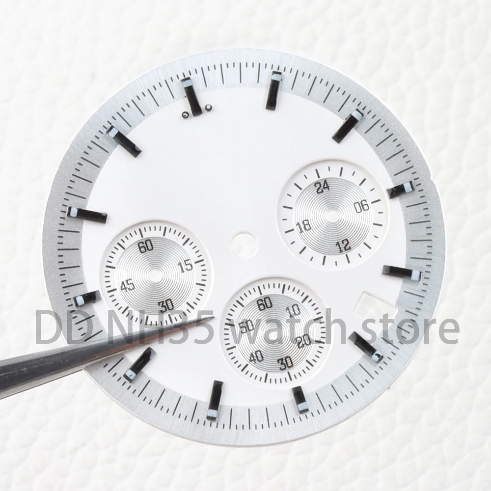 32.5mm vk63 Dial for VK63 Quartz Movement Green Luminous dial Fit Speed Master Dial vk63 Chronograph Watch Replacement Toolds
32.5mm vk63 Dial for VK63 Quartz Movement Green Luminous dial Fit Speed Master Dial vk63 Chronograph Watch Replacement Toolds
