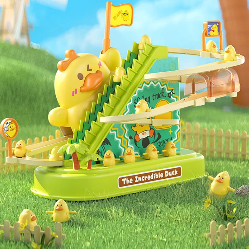 Duck Climbing Stairway Toy Montessori Children Eduction Toys Track Automatic Slide with Light Music Track Kids Baby Gifts
Duck Climbing Stairway Toy Montessori Children Eduction Toys Track Automatic Slide with Light Music Track Kids Baby Gifts