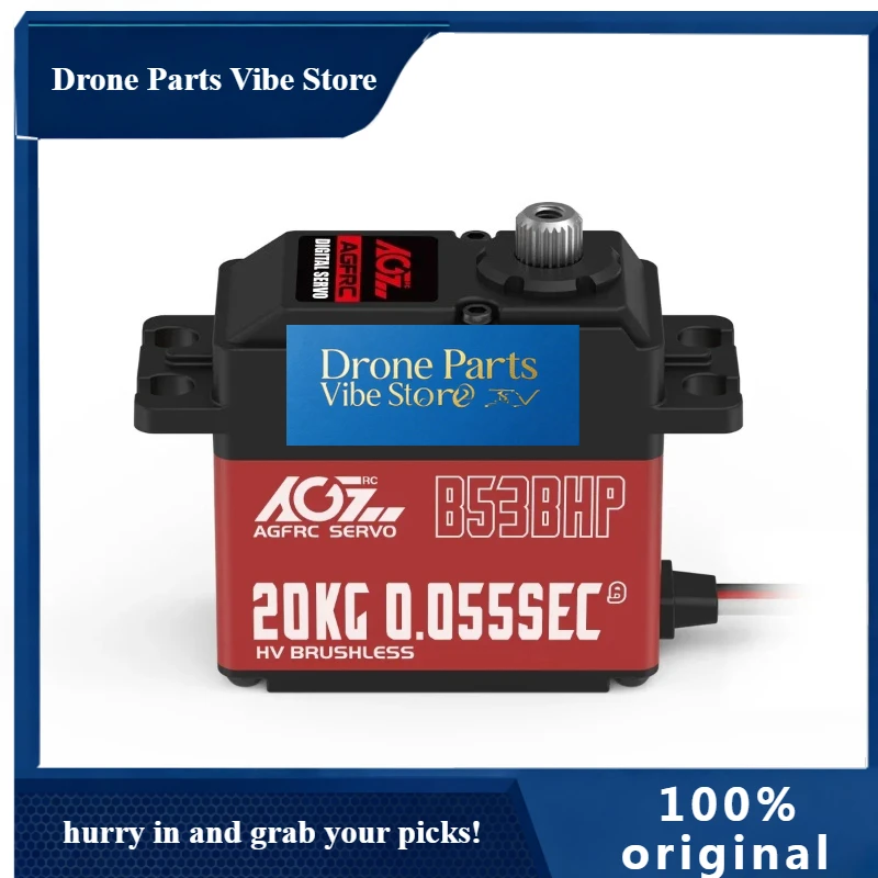 Drone Parts 1pcs New Original AGFRC B53BHP V2 Super Speed Brushless Servo,20KG Digital Standard For Car Robot Boat Helicopter Ai
Drone Parts 1pcs New Original AGFRC B53BHP V2 Super Speed Brushless Servo,20KG Digital Standard For Car Robot Boat Helicopter Ai