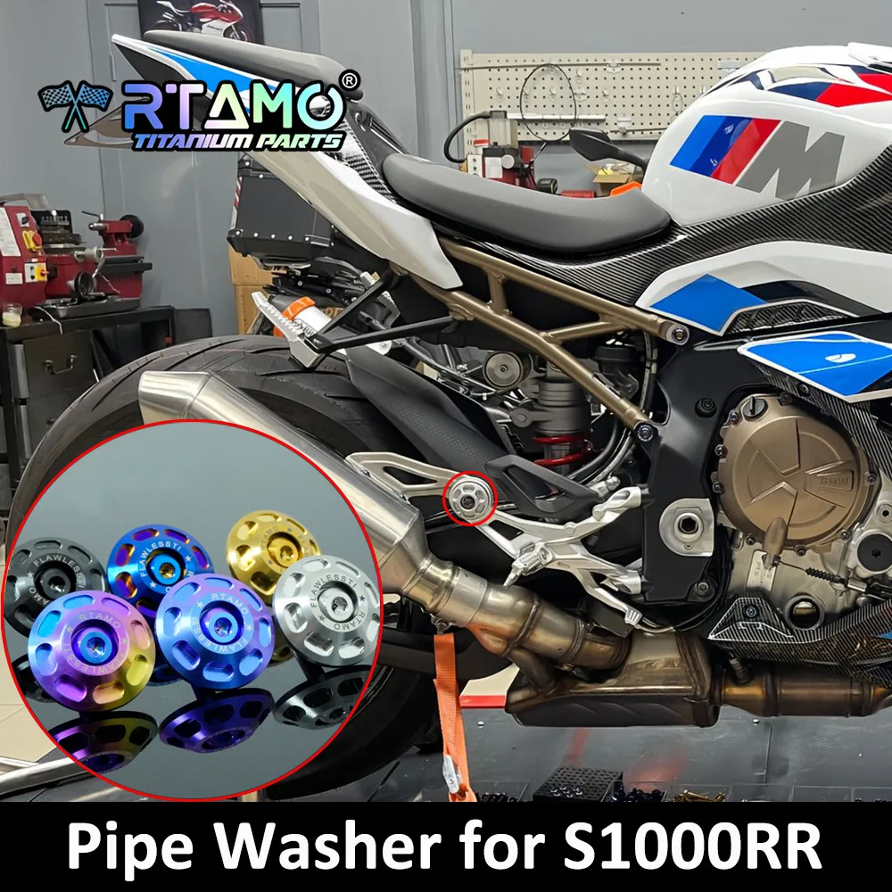 RTAMO Gr5 Titanium Bolt Washer Exhaust Pipe Decoration Gasket fit for BMW S1000RR R1250GS F850GS
RTAMO Gr5 Titanium Bolt Washer Exhaust Pipe Decoration Gasket fit for BMW S1000RR R1250GS F850GS