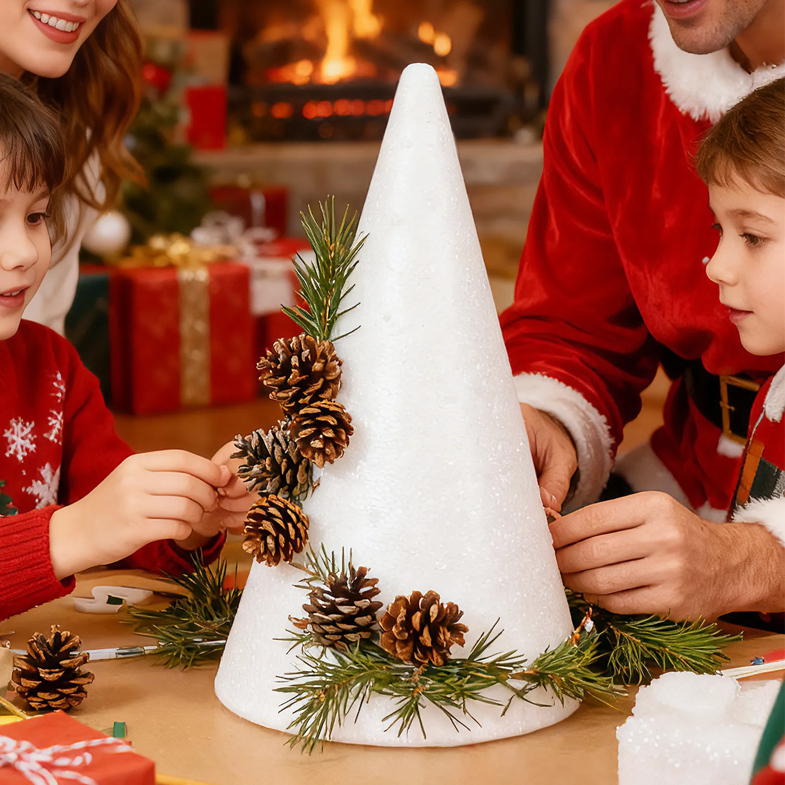 Foam Craft Cones White Polystyrene Cones for DIY Ornament Making Educational Art Projects Church Home School
Foam Craft Cones White Polystyrene Cones for DIY Ornament Making Educational Art Projects Church Home School