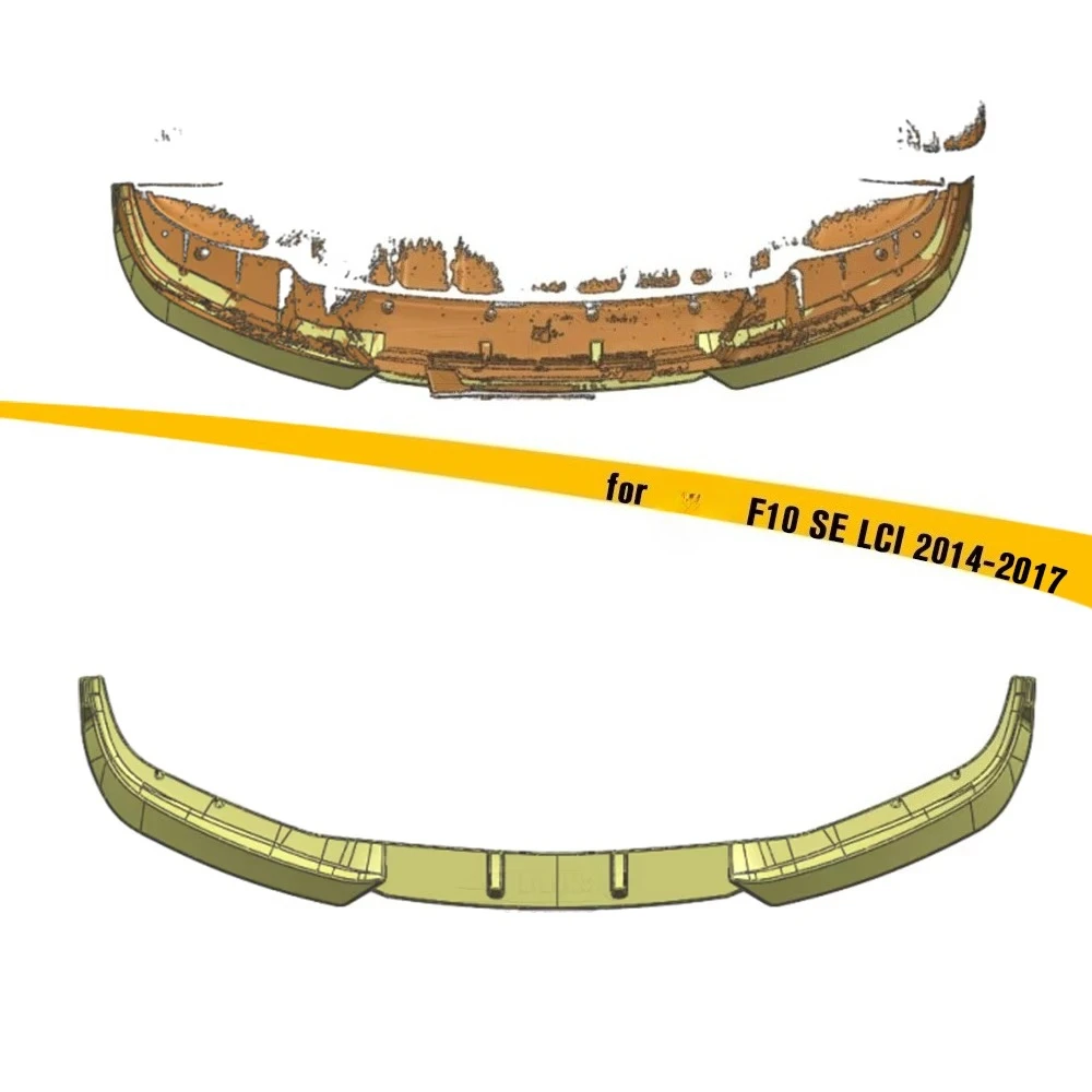 Plastic Refit Parts Glossy Black Front Bumper Lip Splitter 3 PCS Front Lip for 5 Series F10 SE LCI 2014 2015 2016 2017
Plastic Refit Parts Glossy Black Front Bumper Lip Splitter 3 PCS Front Lip for 5 Series F10 SE LCI 2014 2015 2016 2017