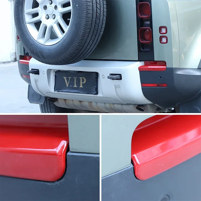 For Land Rover Defender 90 110 130 2020-2025 ABS Black Car Rear Bumper Both Sides Tail Lights Decorative Sticker Car Accessories 
For Land Rover Defender 90 110 130 2020-2025 ABS Black Car Rear Bumper Both Sides Tail Lights Decorative Sticker Car Accessories