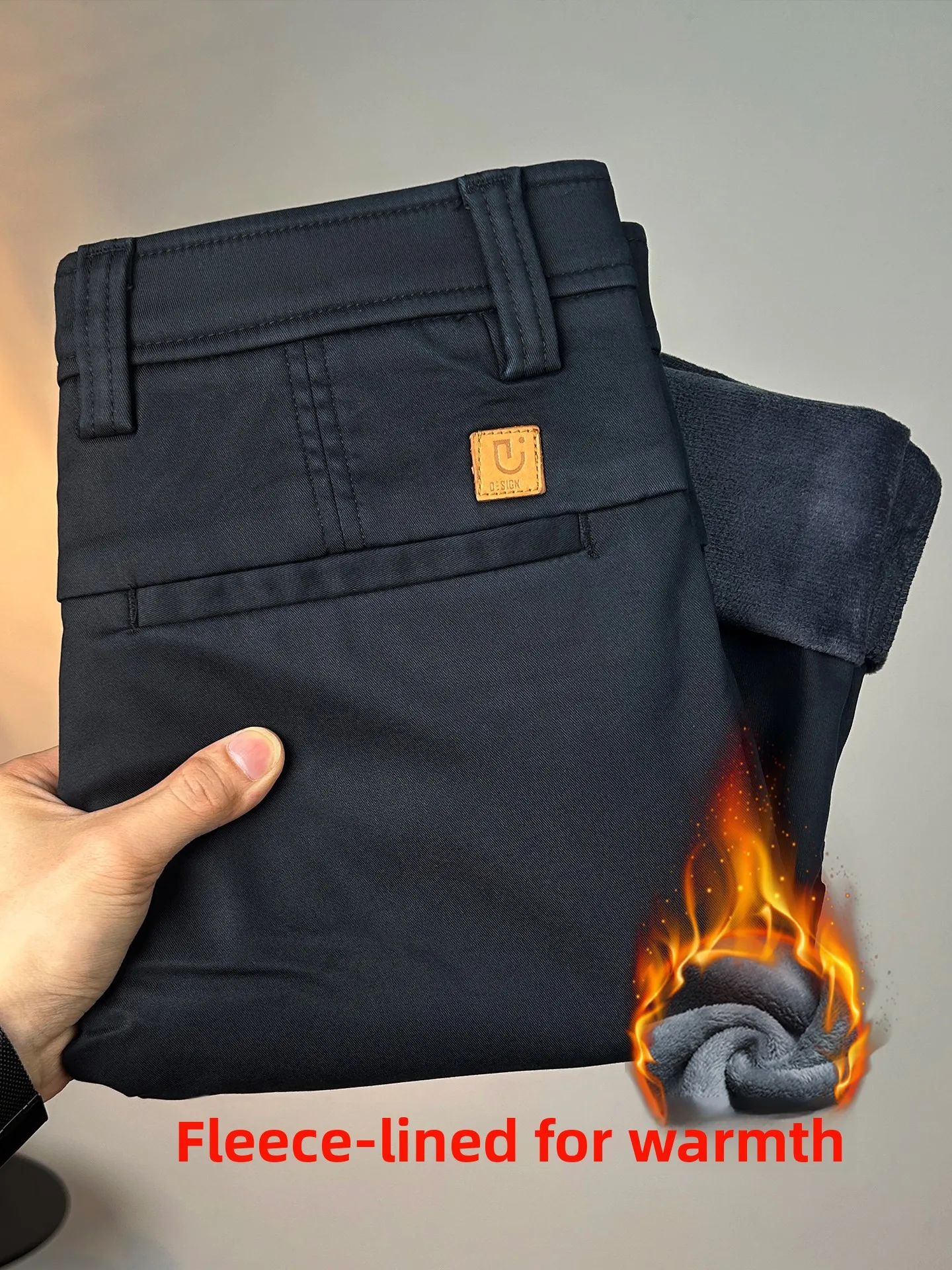 Fce Lined Slim Fit Straight Leg Men's Casual Pants Comfortable Busin Thiened Elastic Long Trousers for Autu...
Fce Lined Slim Fit Straight Leg Men's Casual Pants Comfortable Busin Thiened Elastic Long Trousers for Autu...