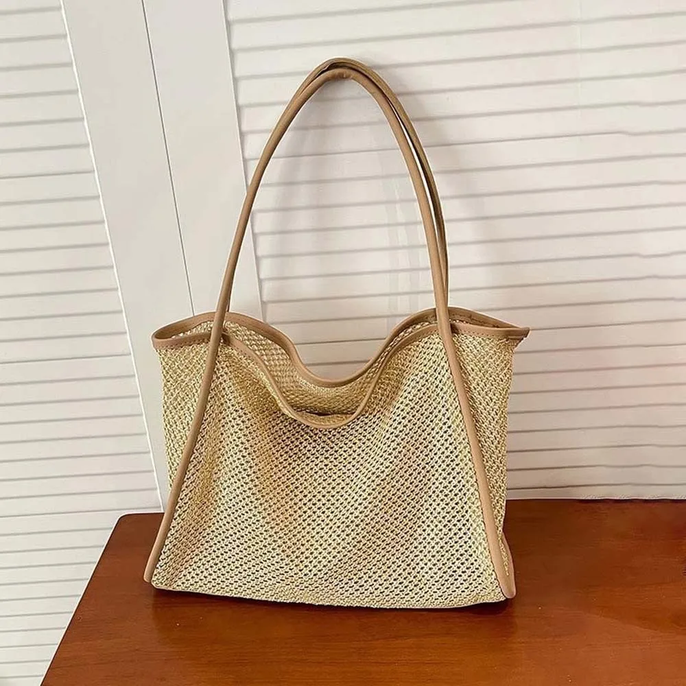 Large Capacity Beach Hollow Composite Tote Lightweight Solid Color Straw Woven Shoulder Bag Leather Small Pouch Polyester
Large Capacity Beach Hollow Composite Tote Lightweight Solid Color Straw Woven Shoulder Bag Leather Small Pouch Polyester
