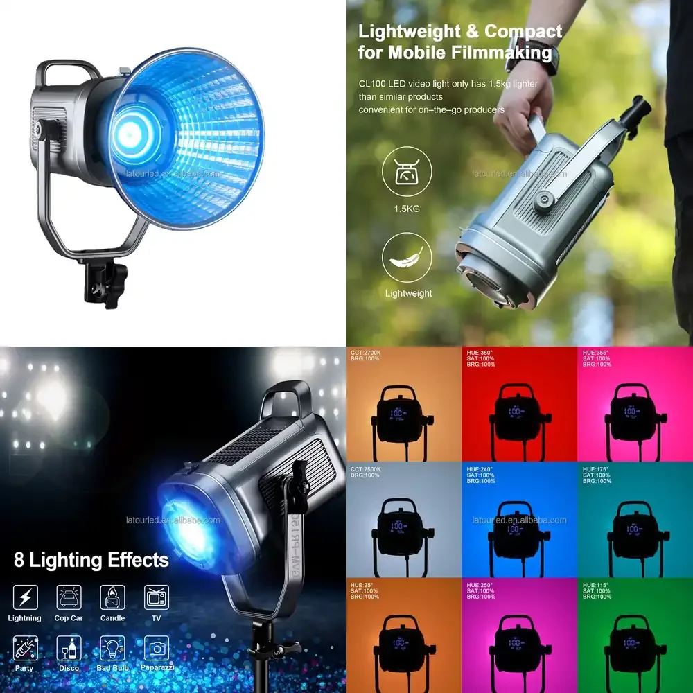 GVM PR150R 150W Мощный светодиодный видеосвет RGB, комплект для студийного освещения
GVM PR150R 150W Мощный светодиодный видеосвет RGB, комплект для студийного освещения