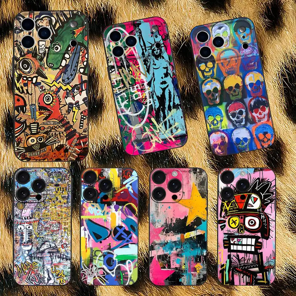Cool Colorful Graffiti Phone Case For iPhone 17,16,15,14,13,12,11,Pro,XS,Max,XR,Plus,E,SE4,Mini Black Soft Cover
Cool Colorful Graffiti Phone Case For iPhone 17,16,15,14,13,12,11,Pro,XS,Max,XR,Plus,E,SE4,Mini Black Soft Cover