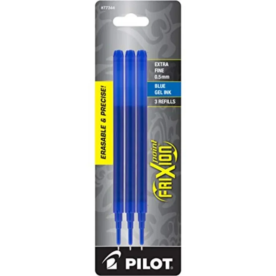 , FriXion Point Gel Ink Refills for Erasable Pens, Extra Fine Point 0.5 mm, Pack of 3, Blue
, FriXion Point Gel Ink Refills for Erasable Pens, Extra Fine Point 0.5 mm, Pack of 3, Blue