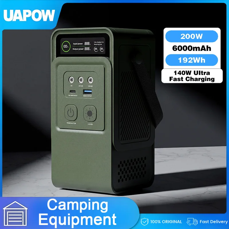 UAPOW Lightweight Portable Power Bank 192Wh PD Fast Charge & USB Output Lifepo4 Battery High Capacity Portable Power Station
UAPOW Lightweight Portable Power Bank 192Wh PD Fast Charge & USB Output Lifepo4 Battery High Capacity Portable Power Station