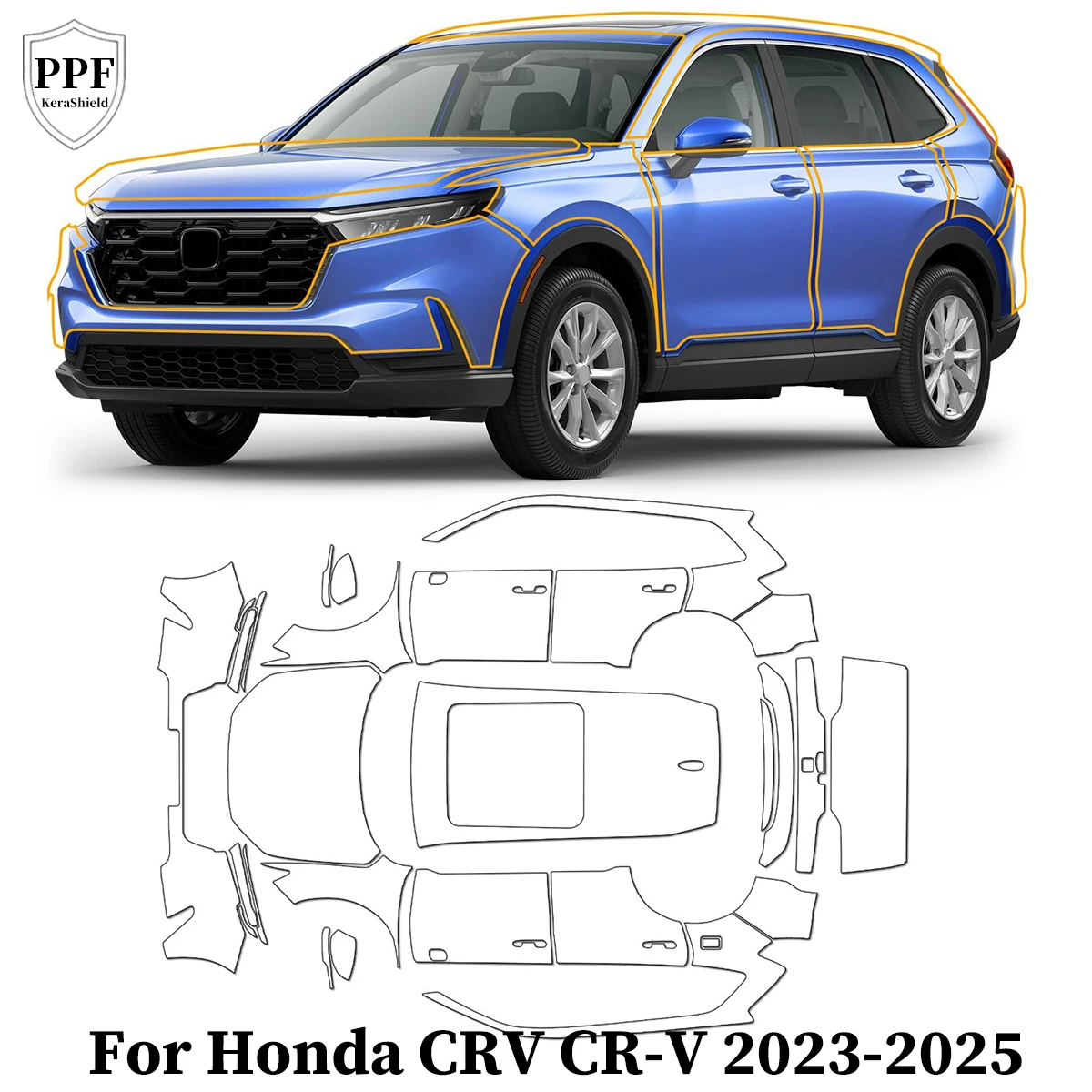 For Honda CRV CR-V 2023-2025 TPU Paint Protection Film Pre-cut PPF Clear Bra Anti-Scratch Repairable Resistant Car Accessories
For Honda CRV CR-V 2023-2025 TPU Paint Protection Film Pre-cut PPF Clear Bra Anti-Scratch Repairable Resistant Car Accessories