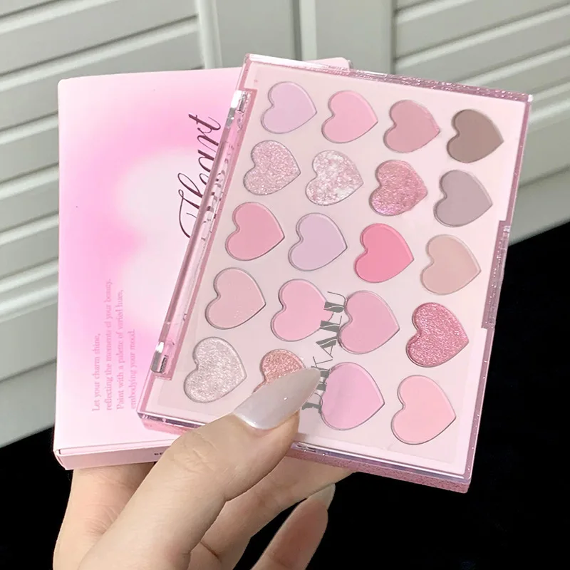 DIKALU Korean Style Heart Twenty-Color Eyeshadow Palette Matte Pearlescent Pink Purple Gentle Daily Pure Desire Light Makeup
DIKALU Korean Style Heart Twenty-Color Eyeshadow Palette Matte Pearlescent Pink Purple Gentle Daily Pure Desire Light Makeup
