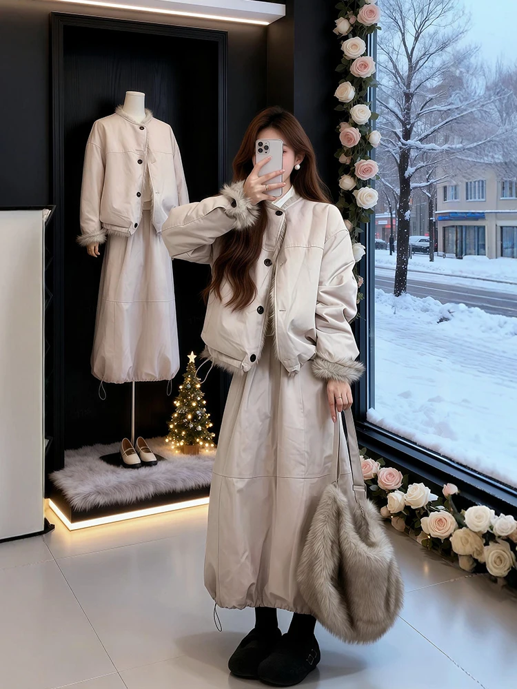 plus Size Fce Lined Jaet And Skirt Set Korean Sle Loose Fit High Waist Winter Warm Casual Faion plus Size Outfit
plus Size Fce Lined Jaet And Skirt Set Korean Sle Loose Fit High Waist Winter Warm Casual Faion plus Size Outfit
