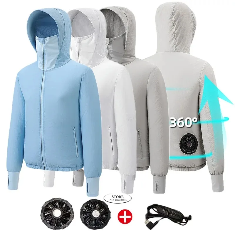 Summer Outdoor Cooling Clothing Air Conditioning Coat Cool Work Wear Jacket Smart USB Charging Fan Cooling Jacket
Summer Outdoor Cooling Clothing Air Conditioning Coat Cool Work Wear Jacket Smart USB Charging Fan Cooling Jacket