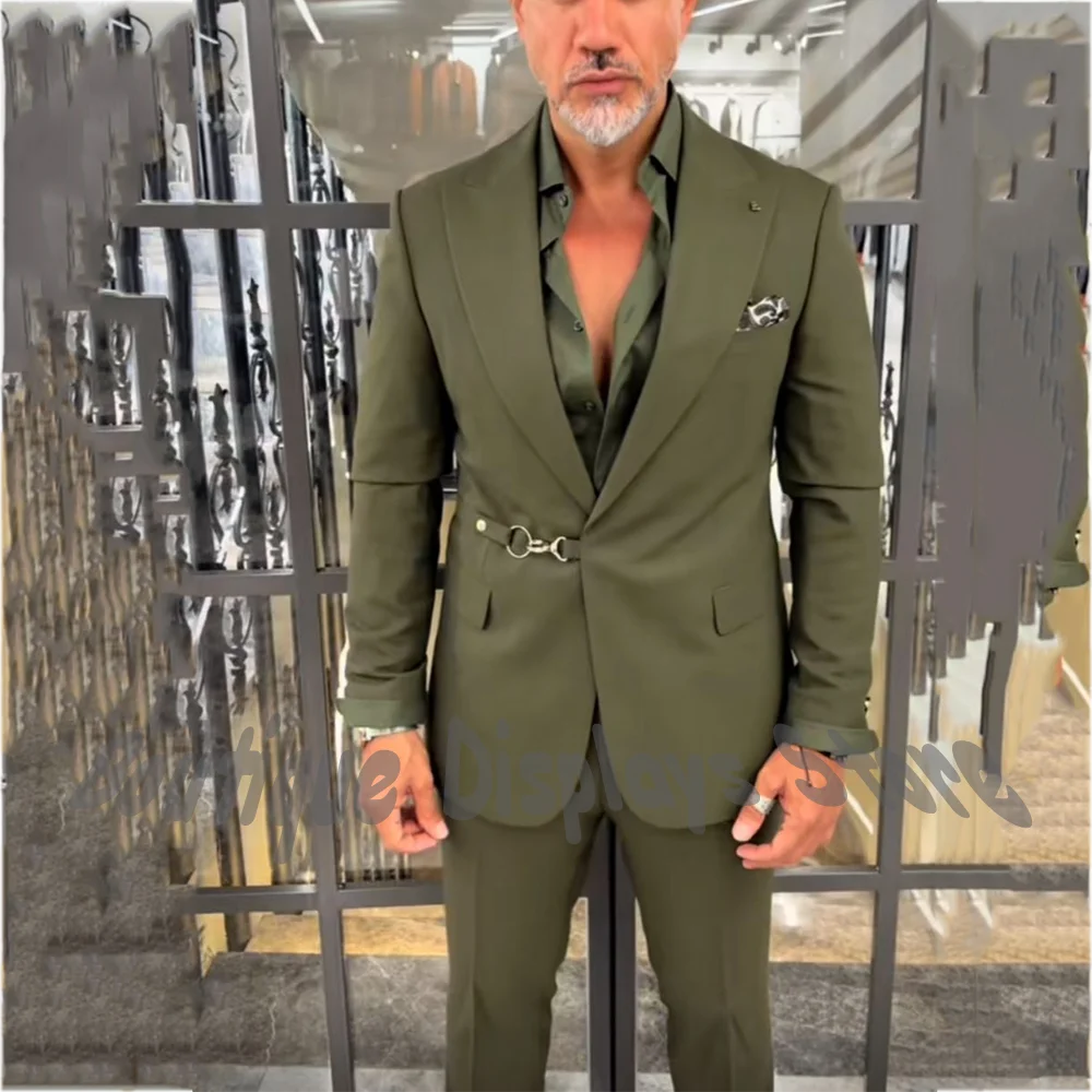 Slim Fit Tailored Men's Suit Two Piece(Jacket+Pants) Classic Peak Lapel High Quality Business Casual Formal Party Menswear
Slim Fit Tailored Men's Suit Two Piece(Jacket+Pants) Classic Peak Lapel High Quality Business Casual Formal Party Menswear