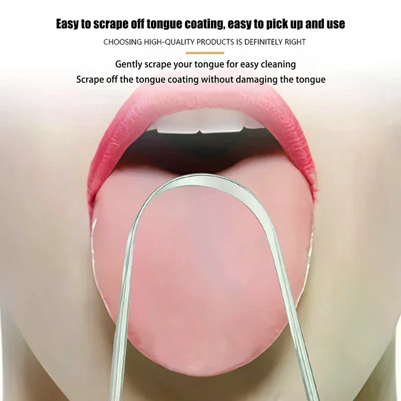 1Pcs Stainless Steel Tongue Scraper U-shaped Metal Fresh Breath Cleaning Coated Tongue Toothbrush Oral Hygiene Care Tools
1Pcs Stainless Steel Tongue Scraper U-shaped Metal Fresh Breath Cleaning Coated Tongue Toothbrush Oral Hygiene Care Tools