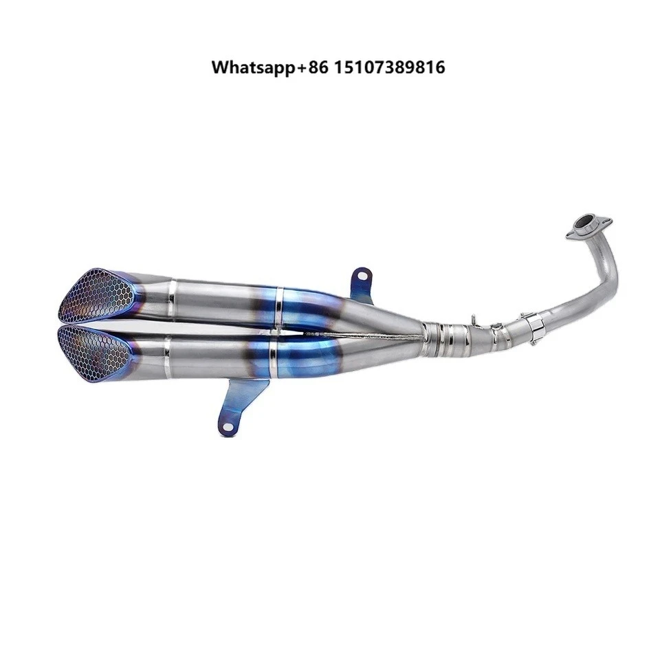 New Original Full Titanium Alloy Escape Muffler Custom Motorcycle Exhaust System Retrofit/Upgrade XMAX300 Stainless
New Original Full Titanium Alloy Escape Muffler Custom Motorcycle Exhaust System Retrofit/Upgrade XMAX300 Stainless