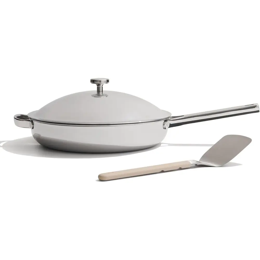 10.6 Titanium Pan Pro | Nonstick Frying Pan with Space-Grade Tri-Ply Stainless Steel | Induction and Oven Safe up to 1000°F | Ch
10.6 Titanium Pan Pro | Nonstick Frying Pan with Space-Grade Tri-Ply Stainless Steel | Induction and Oven Safe up to 1000°F | Ch
