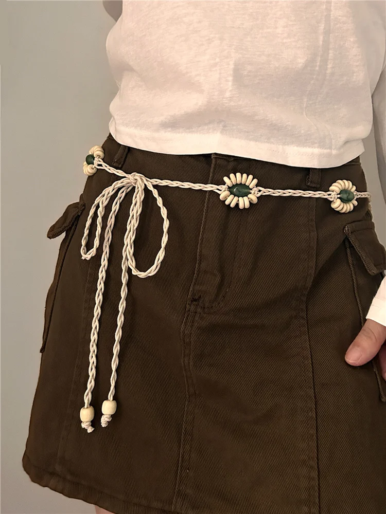 Elegant Ladies Knitted Ethnic Vintage Woven Braided Belts for Women for Dress Corset Waist Chain Slim Wax Rope Waistband
Elegant Ladies Knitted Ethnic Vintage Woven Braided Belts for Women for Dress Corset Waist Chain Slim Wax Rope Waistband