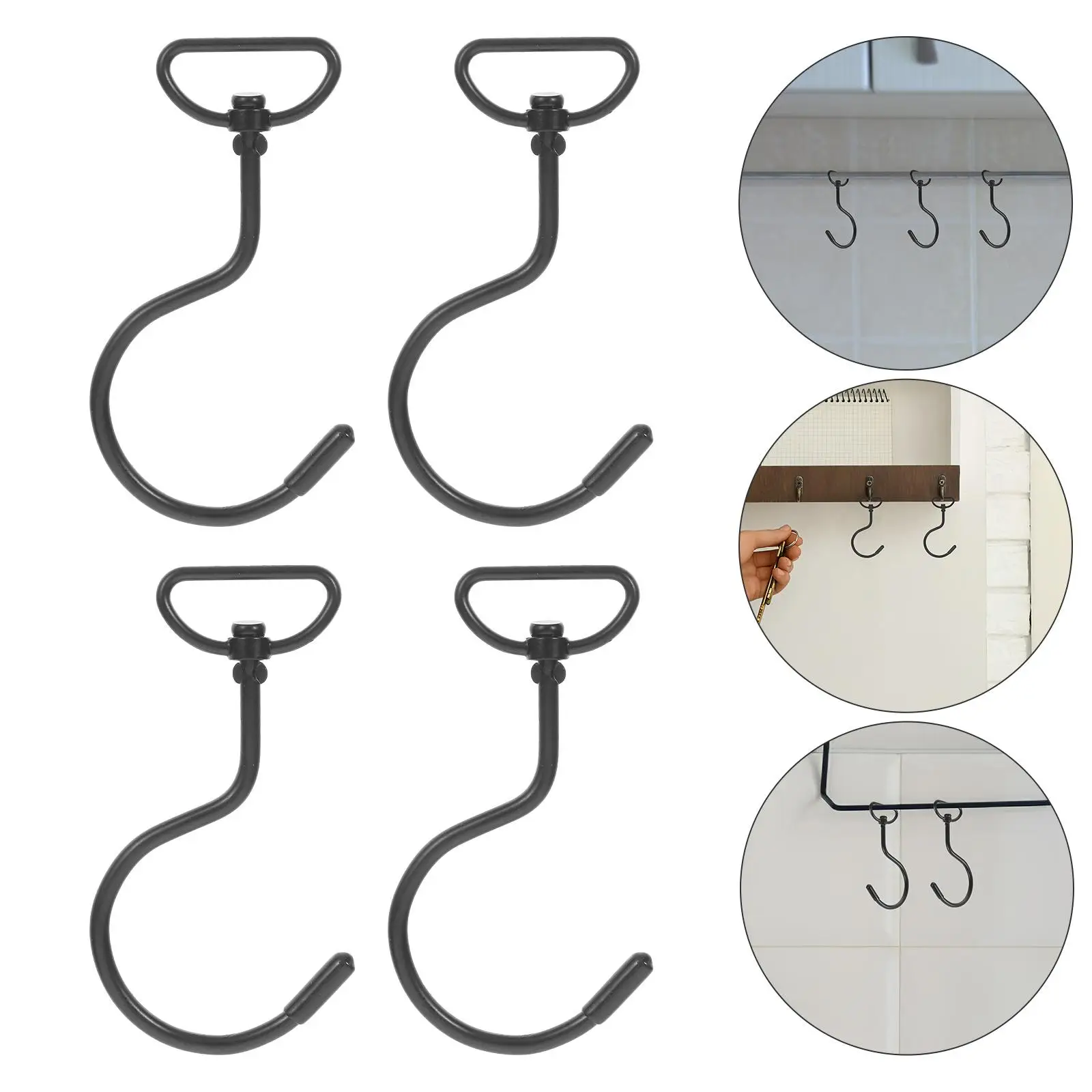 10pcs 360 Degree Swivel Hooks Metal Heavy Duty Closet Organizer Bath Kitchen Accessories Rod Supports
10pcs 360 Degree Swivel Hooks Metal Heavy Duty Closet Organizer Bath Kitchen Accessories Rod Supports